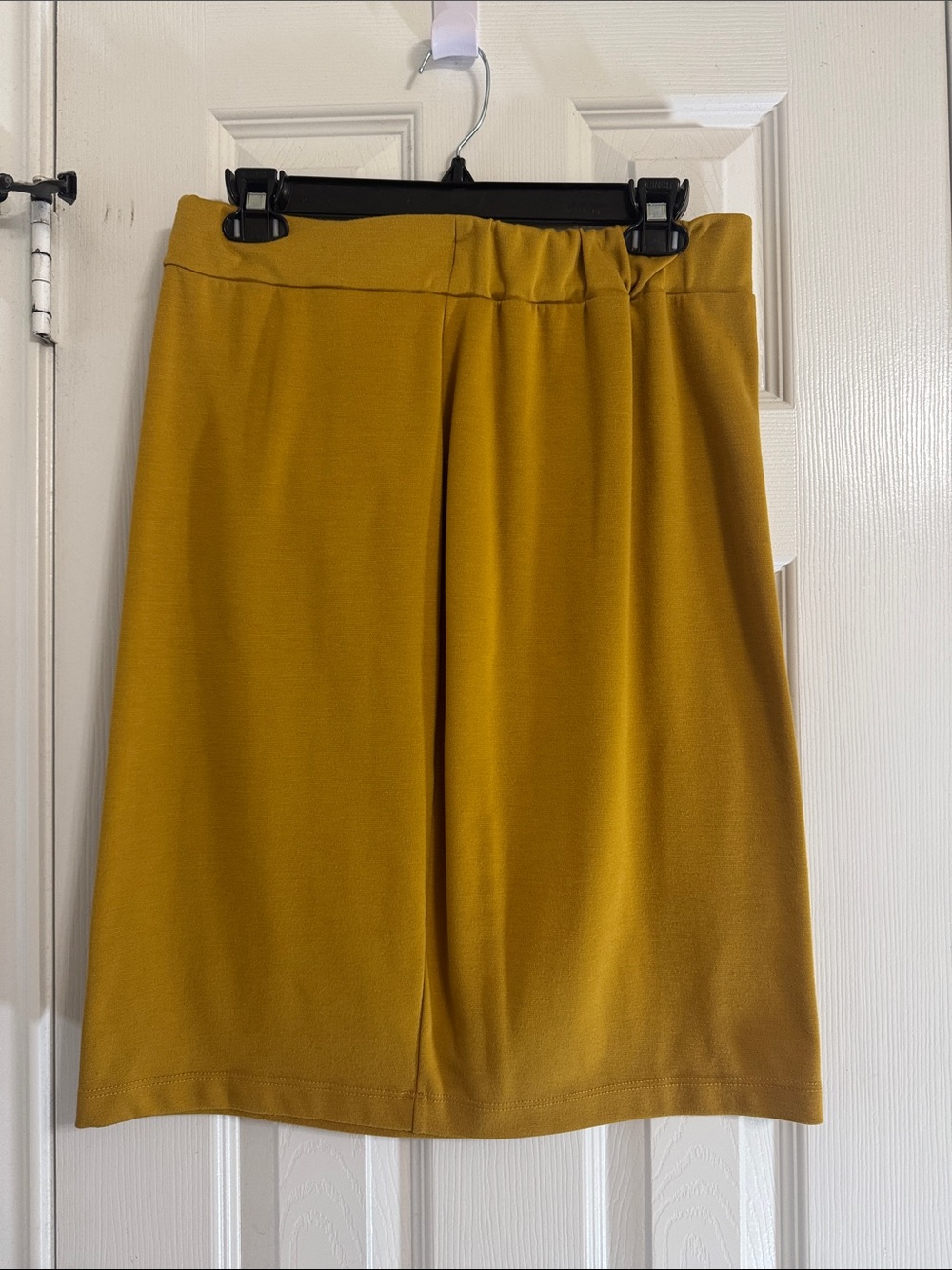 Sunny Leigh Mustard Midi A-Line Skirt